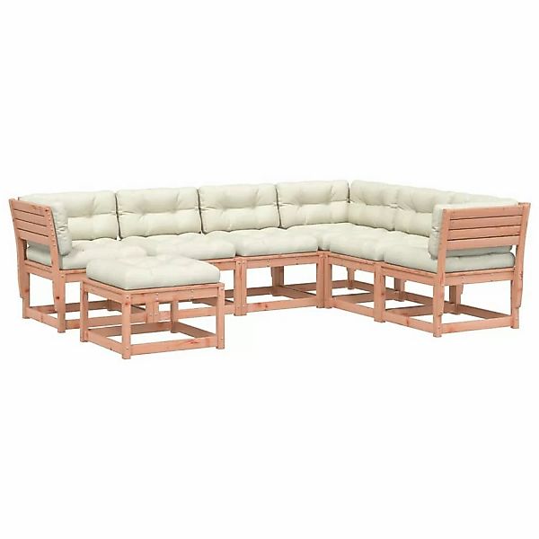 vidaXL 7-tlg Garten-Lounge-Set mit Kissen Massivholz Douglasie Modell 14 günstig online kaufen