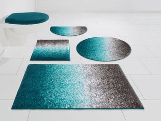 my home Badematte "Elif, Badvorleger, Badezimmer Teppich" Höhe 15 mm rutsch günstig online kaufen