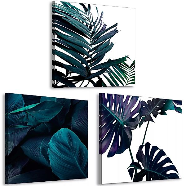 Wandbild - Turquoise Nature (3 Parts) günstig online kaufen