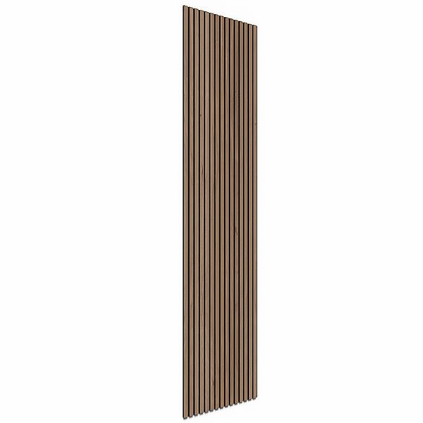 Akustikpaneel Wandverkleidung Walnuss Natur MDF Akustikfilz Schwarz 240 cm günstig online kaufen