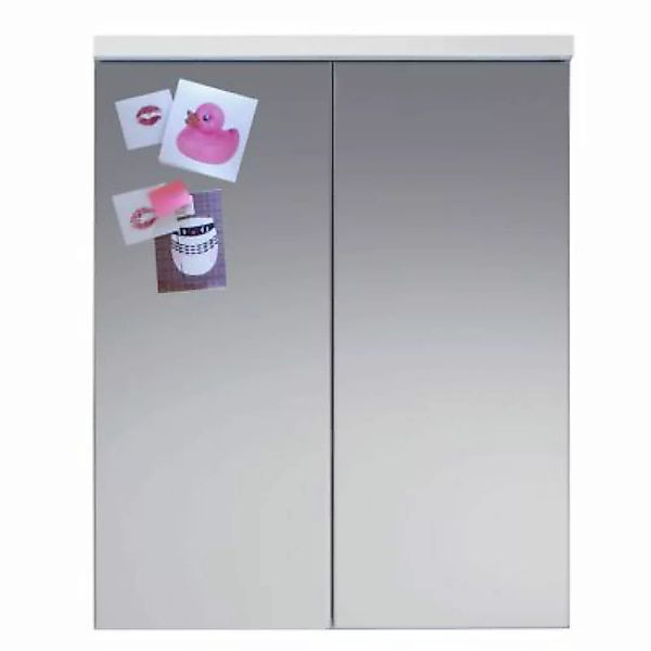 Lomadox Spiegelschrank Badezimmer ODRA-19 in Weiß, B/H/T: ca. 65/80/21 cm w günstig online kaufen
