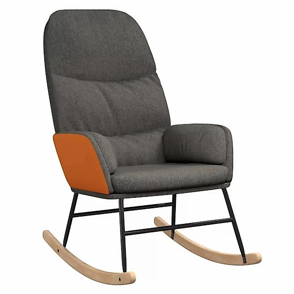 vidaXL Schaukelstuhl Dunkelgrau Stoff Modell 13 günstig online kaufen
