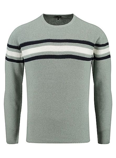 Key Largo Strickpullover Booking für Herren kontrast Look gestreift MST0011 günstig online kaufen