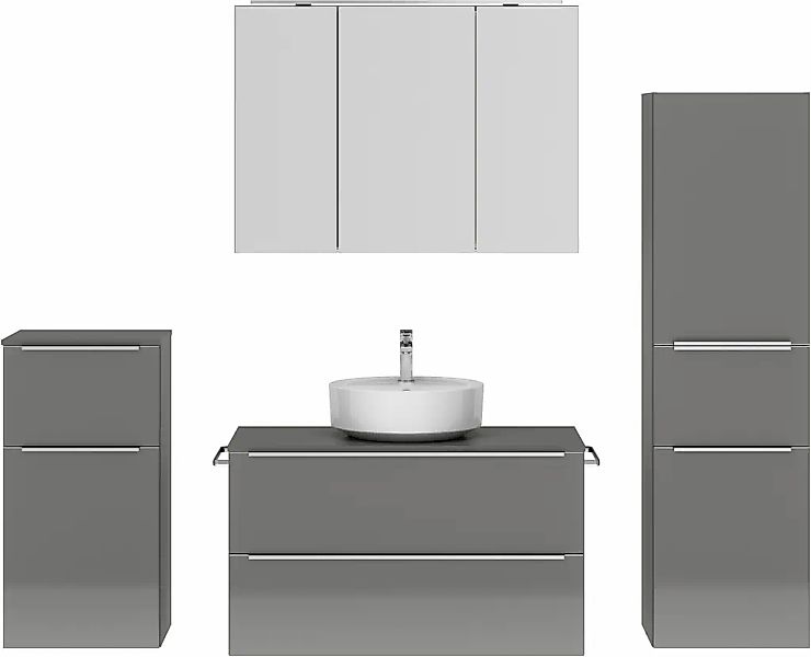 nobilia Badmöbel-Set "Alvene", (4 St., vormontiert, mit Soft-Close), inkl. günstig online kaufen