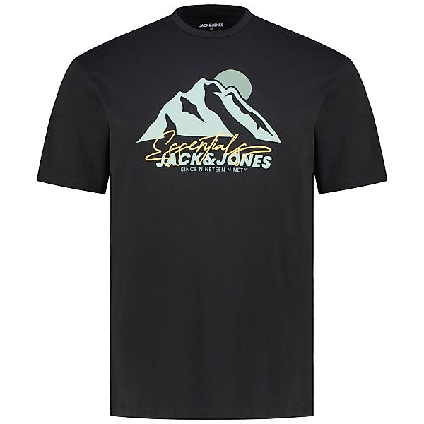 Jack&Jones T-Shirt mit Motiv-Print Farbe schwarz Größe: 7XL günstig online kaufen