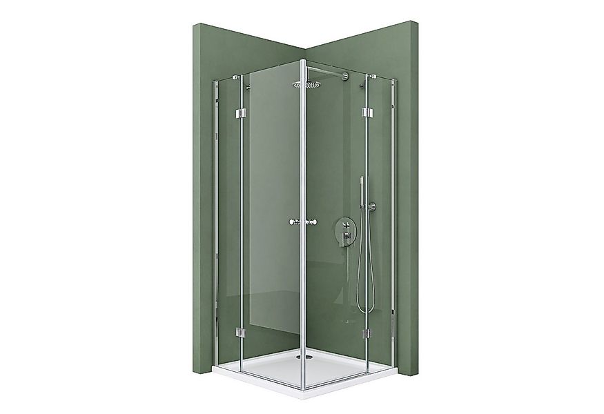 Mai & Mai Eckdusche Duschkabine Dusche Eckeinstieg Duschabtrennung ESG Glas günstig online kaufen
