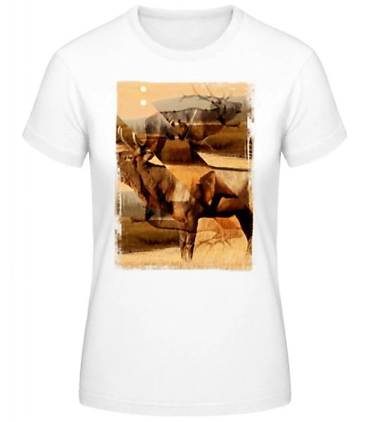 Hirsch Kreativ · Frauen Basic T-Shirt günstig online kaufen