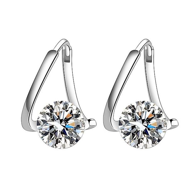 Refttenw Paar Creolen 1 Paar Damen Elegant Strass Ohrringe Schmuck Geschenk günstig online kaufen