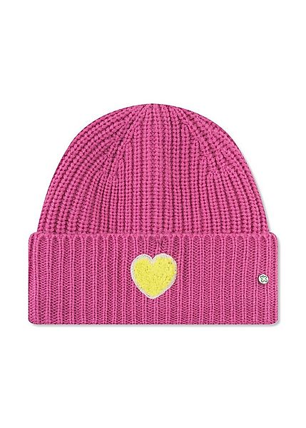 Codello Strickmütze (1-St) mit einem „Herz“-Stickerei in Teddy-Optik günstig online kaufen
