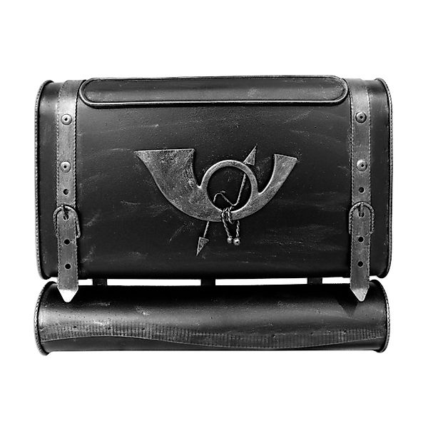 HMF 509-09 Briefkasten Antiker Koffer POSTHORN PH1 38 x 45 x 10 cm Silber günstig online kaufen