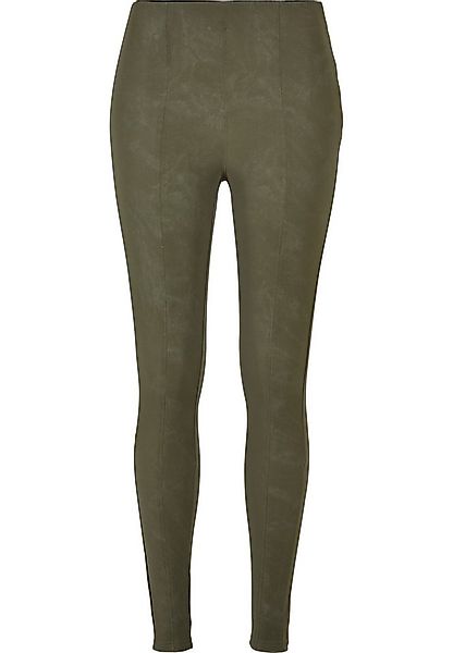 URBAN CLASSICS Leggings Urban Classics Damen Ladies Washed Faux Leather Pan günstig online kaufen