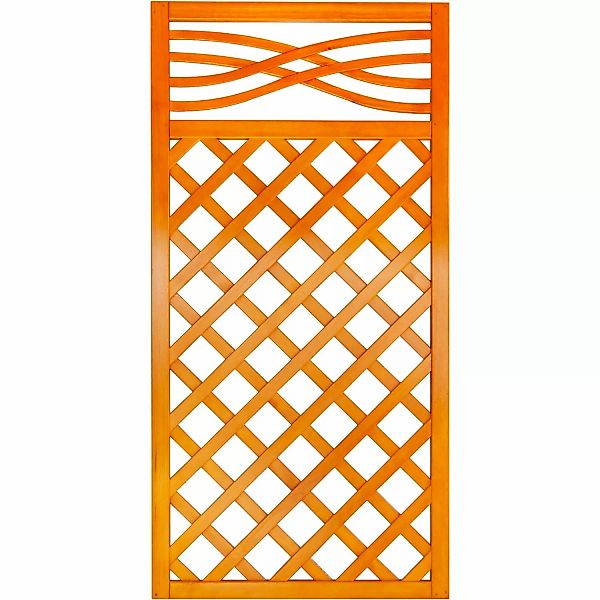 Zaunelement Malaga mit Gitter 180 cm x 90 cm Pinie FSC günstig online kaufen