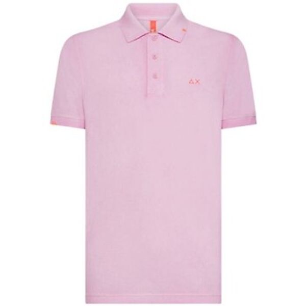 Sun68  T-Shirts & Poloshirts Polo Special Dyed Beach Pink günstig online kaufen