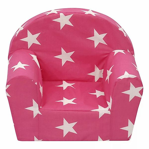 Kindersessel Laura pink weiß B/H/T: ca. 44x53x36 cm günstig online kaufen