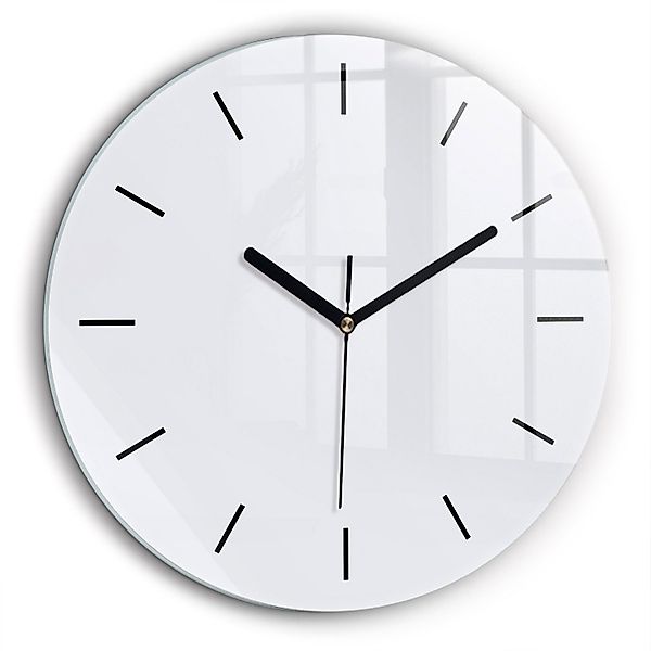 Tulup Wanduhr Wanduhr Glasrunde Uhr Moderne günstig online kaufen