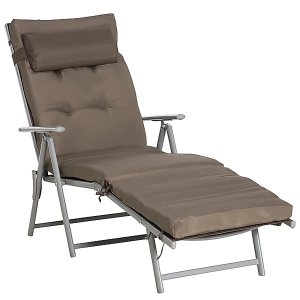 Outsunny Gartenliege Mit Kissen Garten Stoff günstig online kaufen