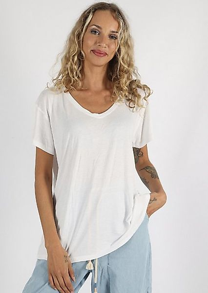 Miracle of Denim T-Shirt mit Backprint - Kurzarm Shirt mit Print - Viskose günstig online kaufen