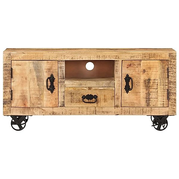 Tv-schrank Raues Mangoholz 120 X 30 X 50 Cm günstig online kaufen