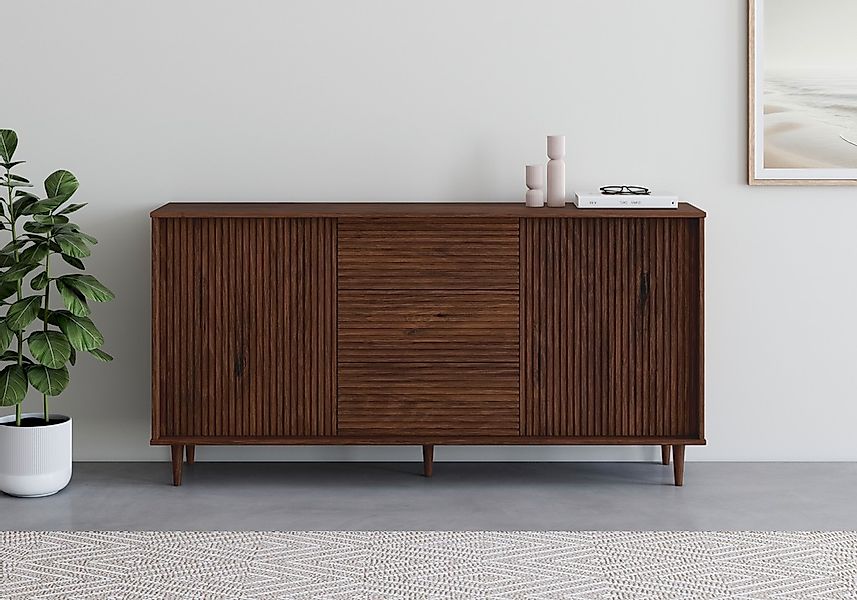 INOSIGN Sideboard "Malmedy Front mit gefrästen Rillen", Kommode aus massive günstig online kaufen