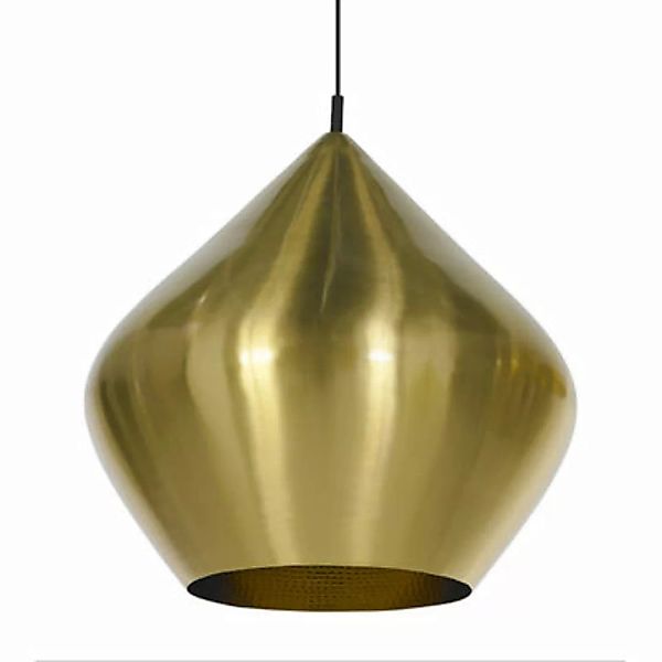 Pendelleuchte Beat Stout LED gold metall / Ø 52 cm x H 50 cm - Handwerklich günstig online kaufen