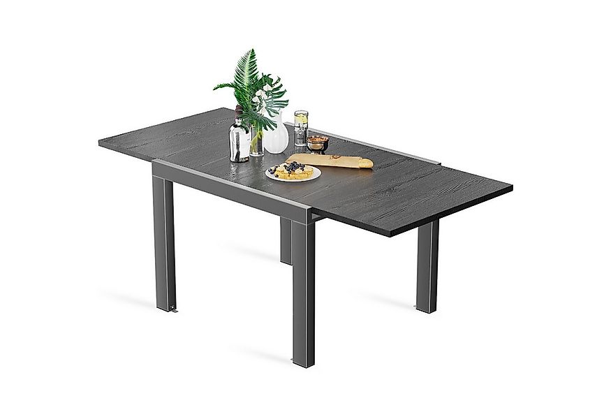 GUNJI Gartentisch Aluminium-Teleskoptisch, 80/160, 160/260cm, wasserdicht u günstig online kaufen