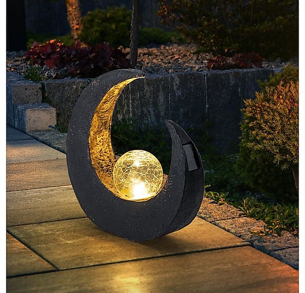 GLOBO LIGHTING Gartenleuchte, LED-Leuchtmittel fest verbaut, LED Mondsichel günstig online kaufen