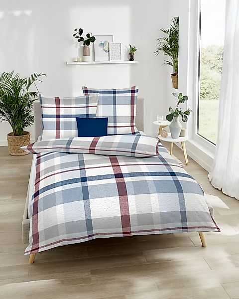Kaeppel Bettwäsche "Madras Karo" 2 Stk. tlg. Mit Karomuster günstig online kaufen