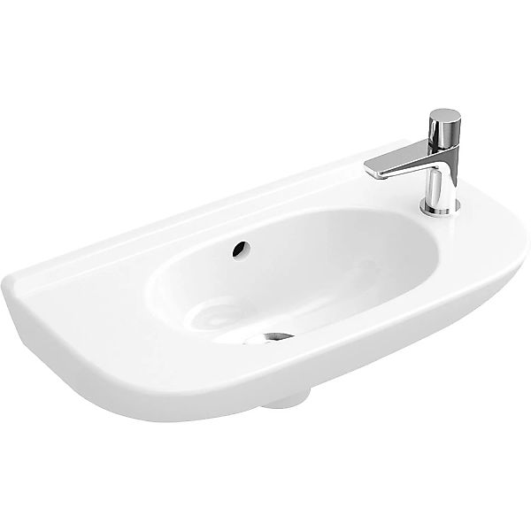 Villeroy & Boch Handwaschbecken compact O.Novo 50 cm Weiß seitl. Hahnl. mit günstig online kaufen