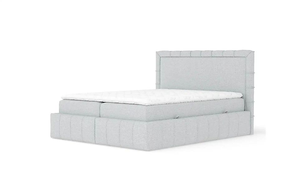 Boxspringbett mit Stauraum   ¦ grau ¦ Maße (cm): B: 187 H: 123 Betten > Kom günstig online kaufen