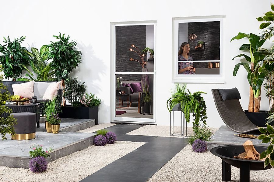 hecht international Insektenschutzplissee "Compact" transparent ohne Bohren günstig online kaufen