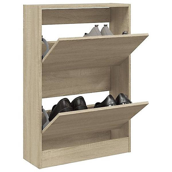 vidaXL Schuhschrank Schuhschrank Sonoma Eiche 60x21x87,5 cm Spanplatte günstig online kaufen