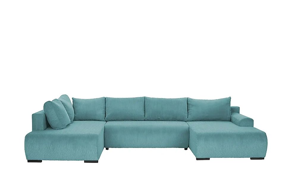 smart Wohnlandschaft  Nelly ¦ türkis/petrol ¦ Maße (cm): B: 345 H: 85 T: 20 günstig online kaufen