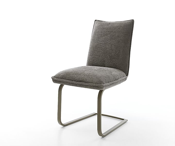 Freischwinger Lelio-Flex Bouclé Soft Schlamm Freischwinger flach Effektfini günstig online kaufen