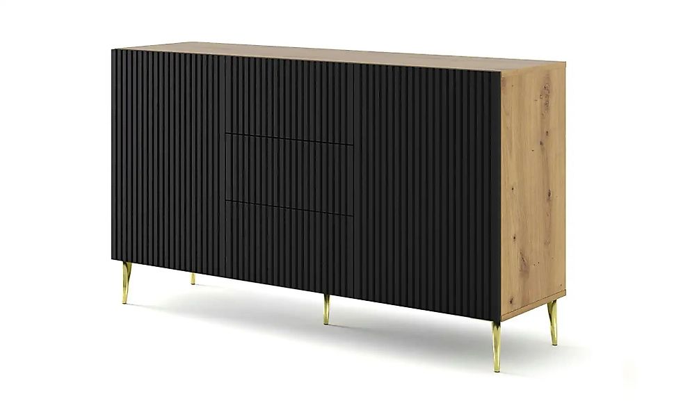 Sideboard   ¦ schwarz ¦ Maße (cm): B: 150 H: 87 Kommoden & Sideboards > Sid günstig online kaufen