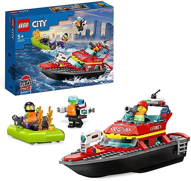 LEGO® Feuerwehrboot (60373), LEGO® City Konstruktionsspielsteine, günstig online kaufen