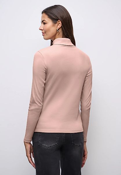 STREET ONE Langarmshirt mit Rippstrick-Struktur günstig online kaufen