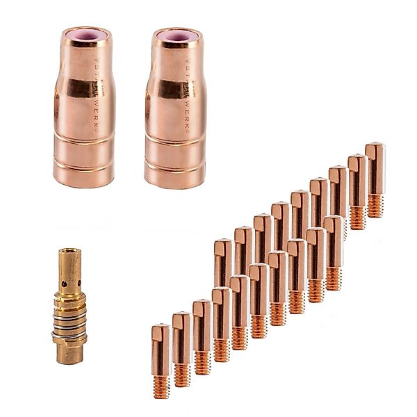 STAHLWERK FLUX Verschleißteile Set 23-tlg AK15/MB15 AK14/MB14 0,9 mm günstig online kaufen