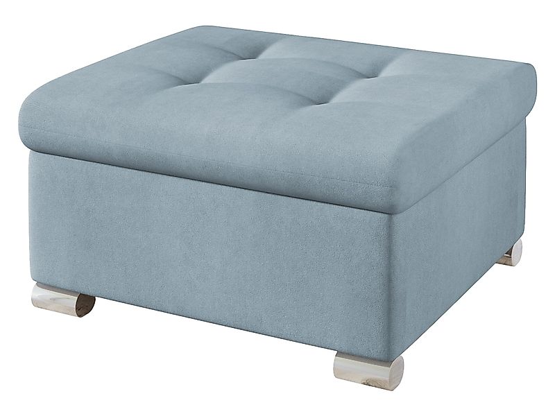 MIRJAN24 Polsterhocker Niko Klein, Silber Füße, günstig online kaufen