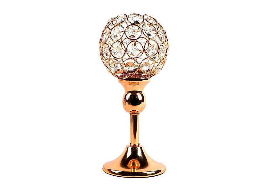 KAHOO Kerzenständer Goldener Kristall Kerzenhalter (1 St), Windlicht, Tisch günstig online kaufen