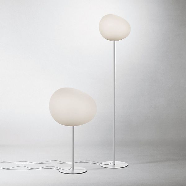 Foscarini Gregg grande Stehleuchte, 186 cm, weiß günstig online kaufen