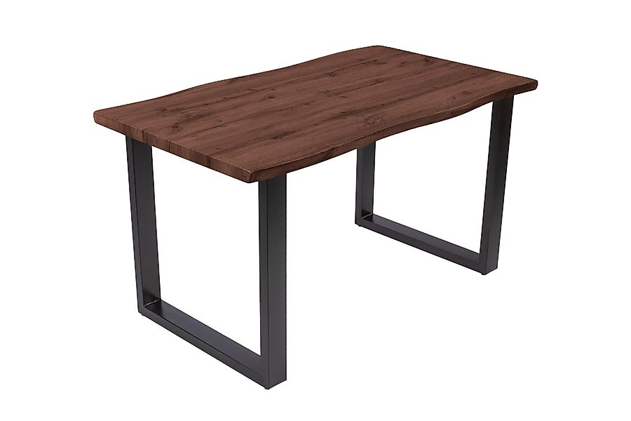 Loreno® Esstisch Josy, Nussbaumholz, Baumkante, MDF-Platte, günstig online kaufen