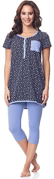 Be Mammy Umstandspyjama Damen Kurzarm Pyjama günstig online kaufen