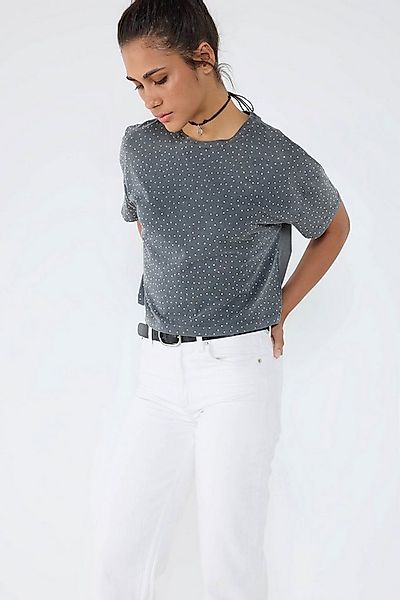 No Matter What T-Shirt Crop-T-Shirt mit Steinverzierungen günstig online kaufen