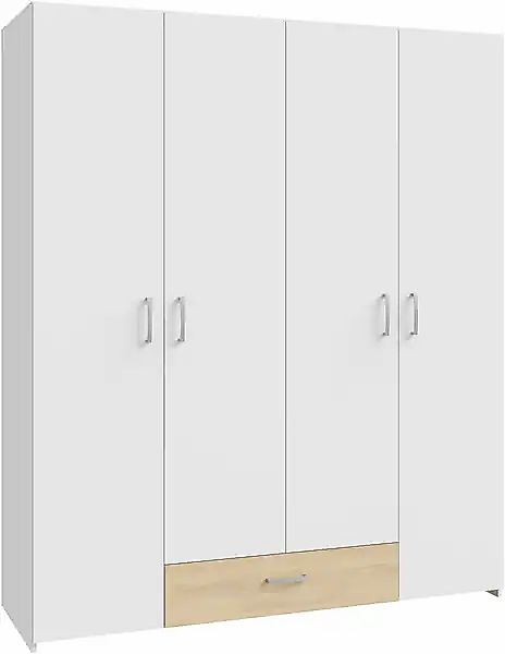 FORTE Drehtürenschrank »Econobox« Drehtürenschrank, zeitloses Design mit al günstig online kaufen