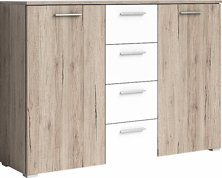 Home affaire Kombikommode "Beta Breite 132 cm, zeitlose Schubladenkommode, günstig online kaufen