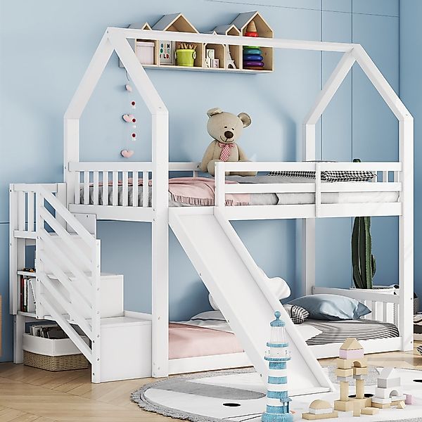 TavilaEcon Etagenbett Kinderbett Jugendbett Hausbett mit günstig online kaufen
