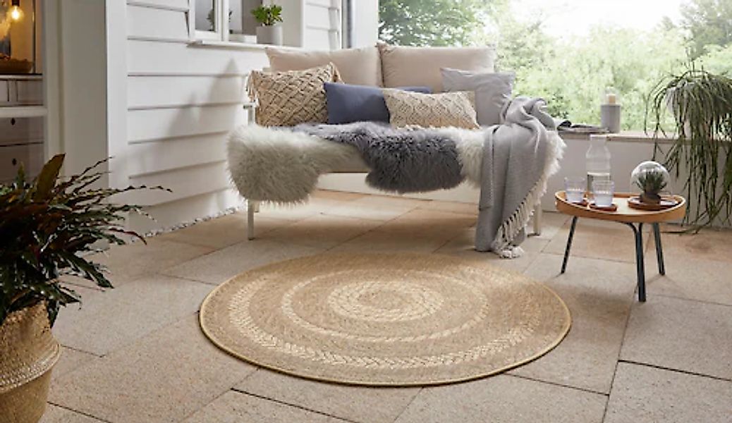 HANSE Home Teppich »Almendro«, rund, 6 mm Höhe, Sisal Optik, Robust, Pflege günstig online kaufen