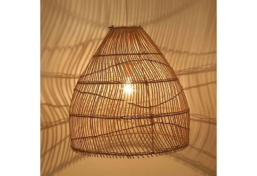 Casa Moro Deckenleuchten Rattan Lampe NORA Boho Chic Pendelleuchte in Natur günstig online kaufen