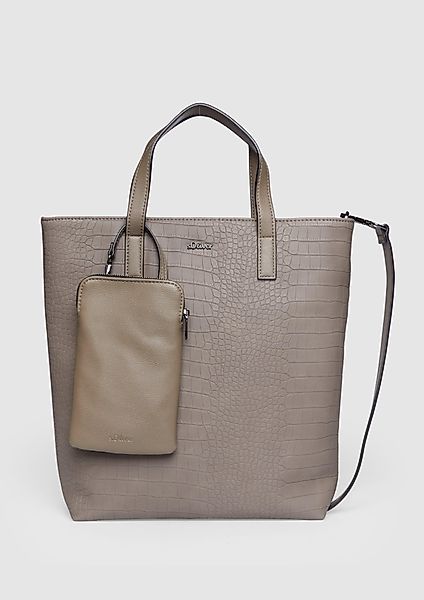 s.Oliver Tragetasche Mittelgroßer Shopper in Krokodilleder-Optik günstig online kaufen