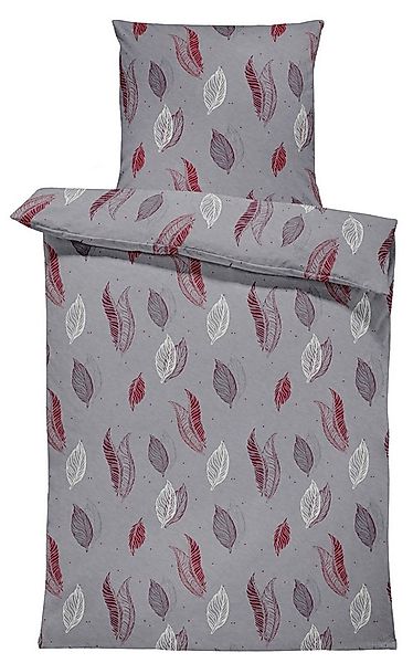One Home Bettwäsche Leaves, Fleece, 4 teilig, Blätter modern, kuschelig fla günstig online kaufen